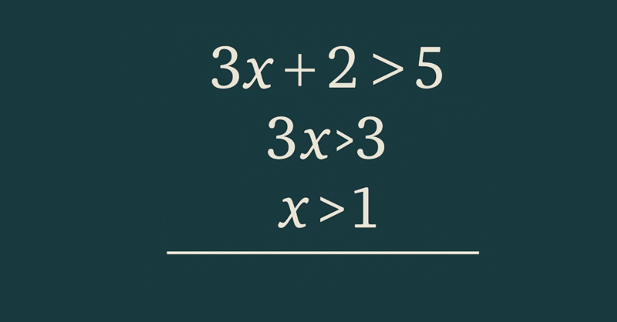 Como resolver uma inequação de 1º grau passo a passo